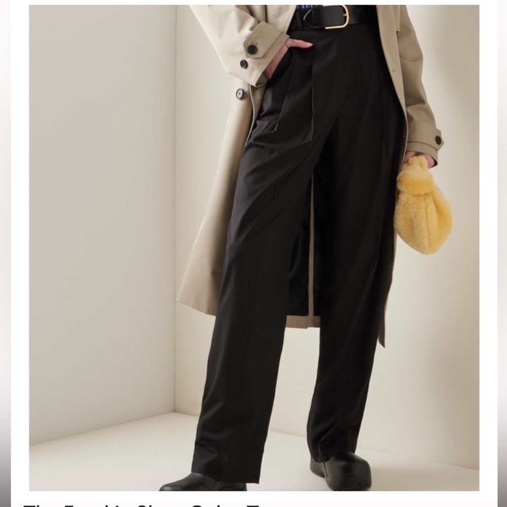 Frankie Shop Black Straight-Leg Pants